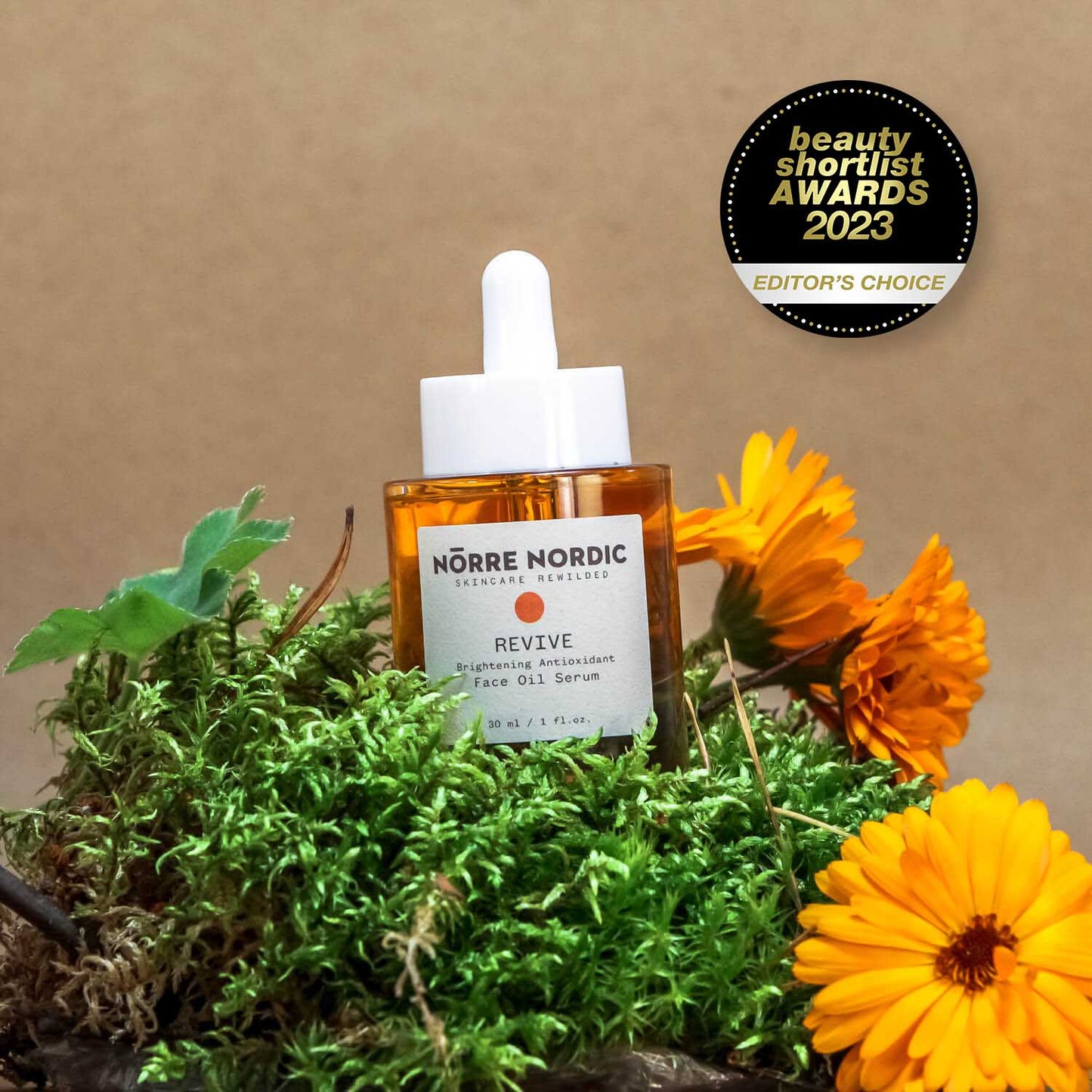 Brightening Antioxidant Face Oil Serum REVIVE, 30 ml