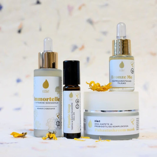 Immortelle Face Serum with Vitamin C, Allantoin, and Niacinamide, 30ml